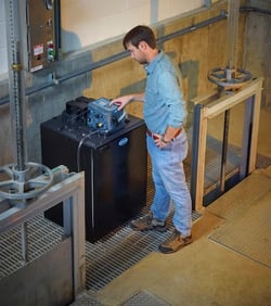 Hach refrigerated sampler in treatment plant